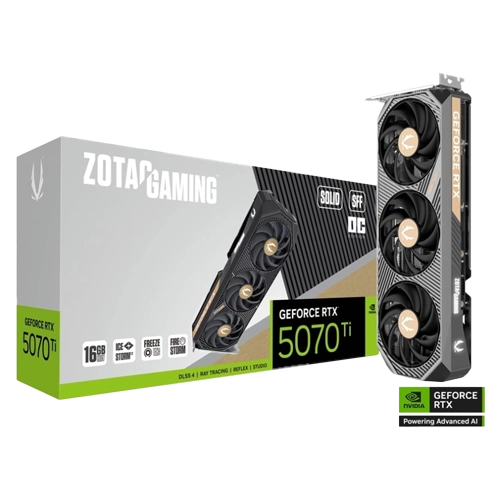 جعبه باز کارت گرافیک زوتک GeForce RTX 5070 Ti SOLID SFF 16GB