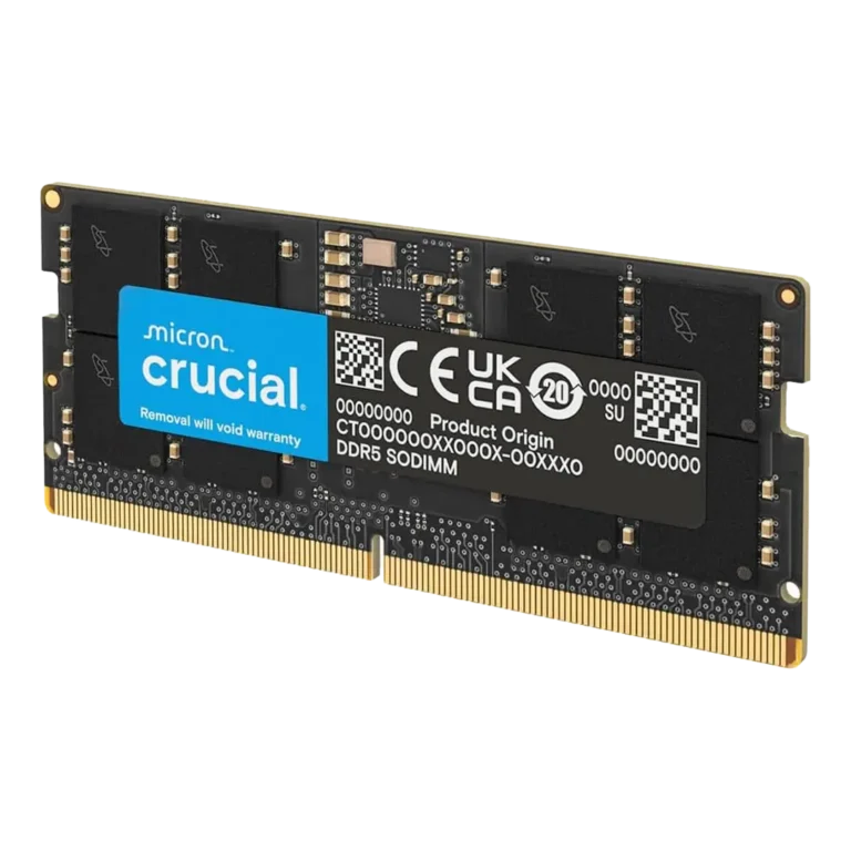 رم لپ تاپ DDR5 تک کاناله 5600 مگاهرتز CL46 کروشیال ظرفیت 8 گیگابایت