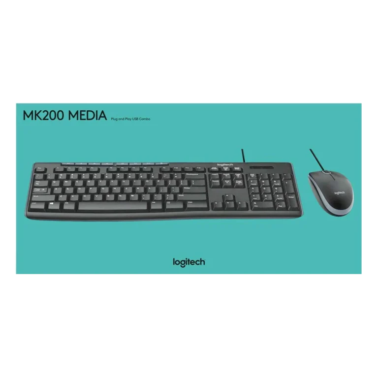 جعبه کیبورد و ماوس باسیم لاجیتک مدل MK200