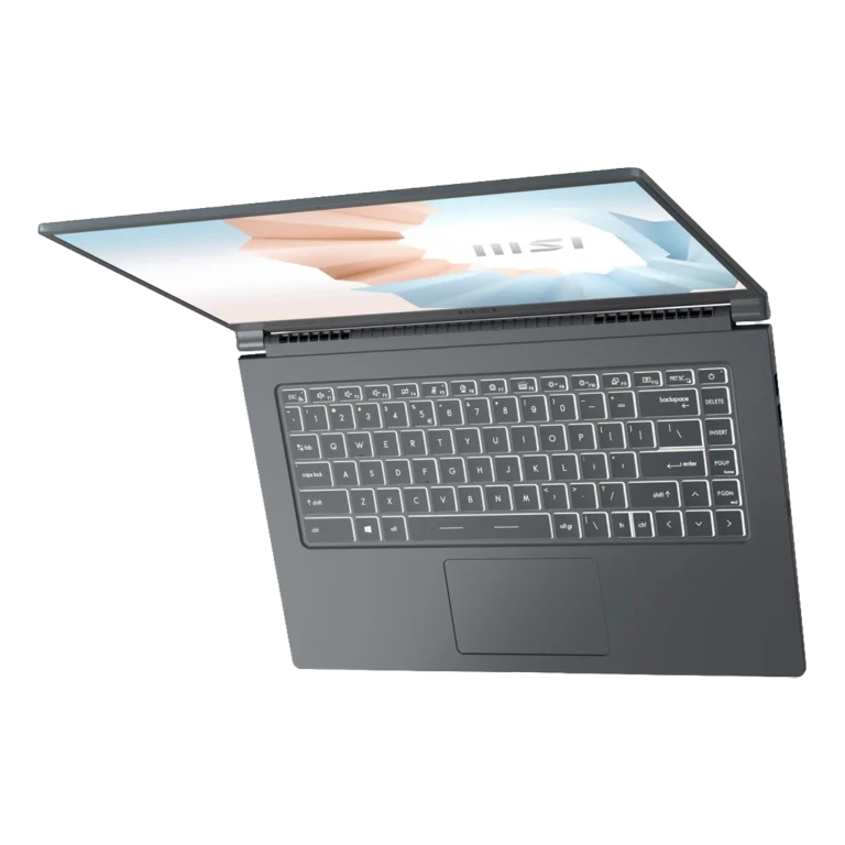 لپ‌تاپ 15.6 اینچی ام اس آی مدل Modern 15 B13M i3-1315U/8GB/1TBSSD از بالا