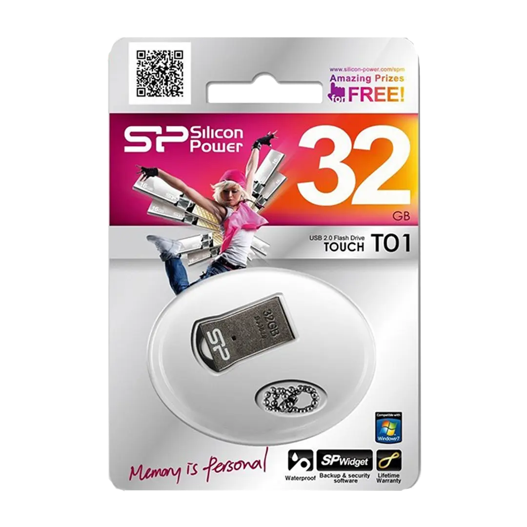 فلش مموری سیلیکون پاور مدل Touch T01 ظرفیت 32 گیگابایت