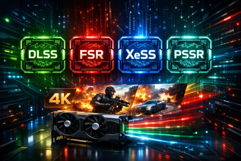 DLSS در برابر FSR، XeSS و PSSR: نبرد فناوری‌های هوش مصنوعی در گرافیک بازی‌ها