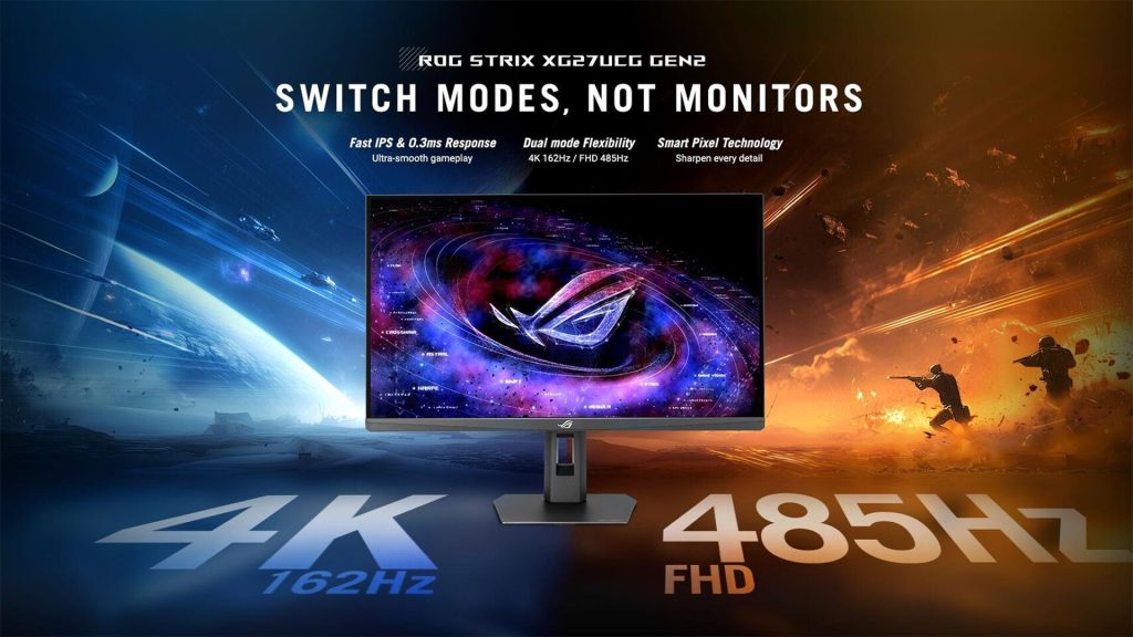 مانیتورهای ایسوس ROG و TUF با دو سبک و یک فناوری Dual Mode تمام قوانین تصویر را تغییر می‌دهد