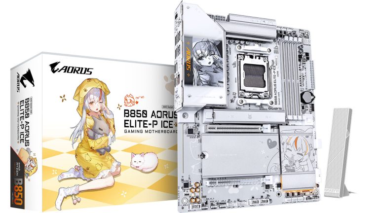 مادربرد B850 AORUS ELITE-P ICE، غول انیمه‌ای گیگابایت متولد شد