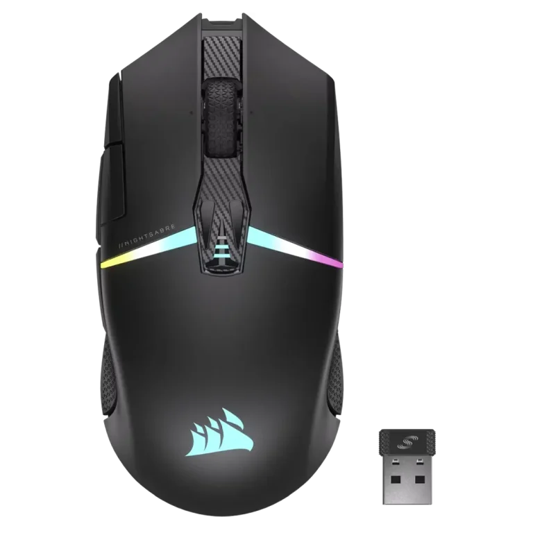 ماوس بی‌سیم گیمینگ کورسیر مدل Nightsabre RGB