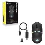 ماوس بی‌سیم گیمینگ کورسیر مدل Nightsabre RGB