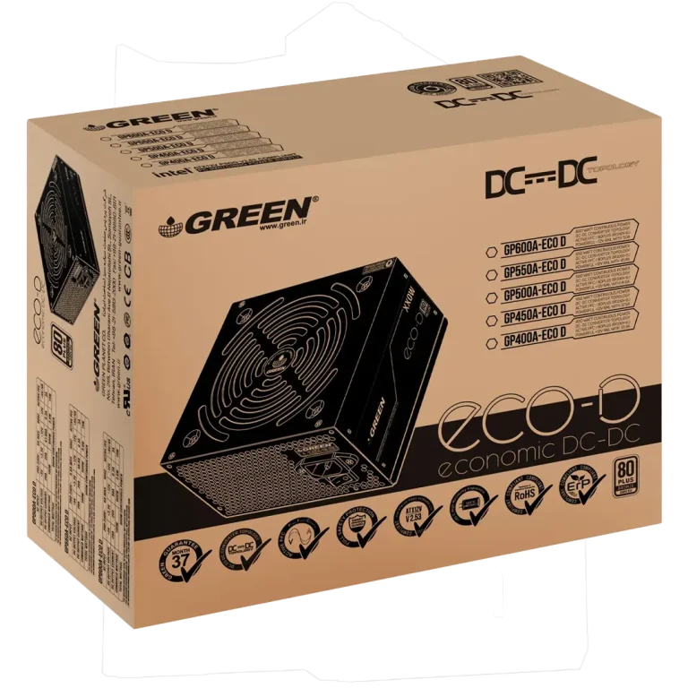 پاور 500 وات گرین مدل GP500A-ECO D