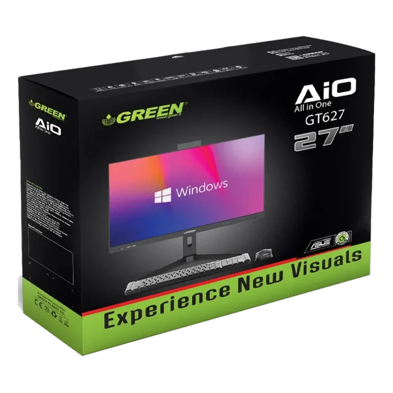 کامپیوتر همه کاره 27 اینچی گرین مدل GT627 i5-12400/16GBDDR5/512GBSSD/Intel UHD Graphics 730
