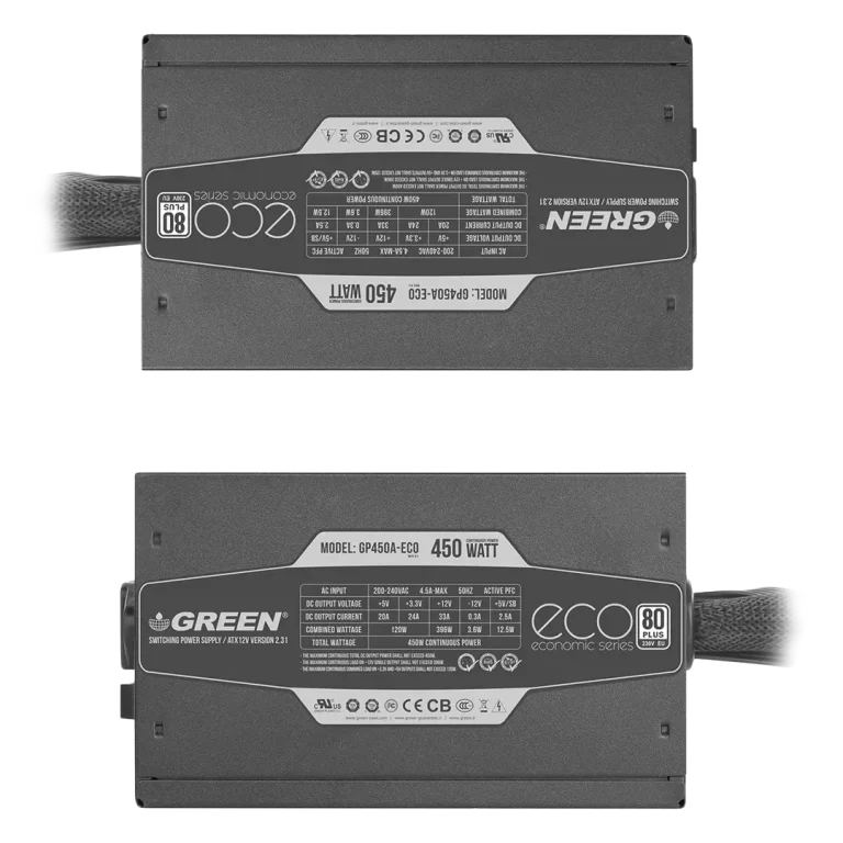 پاور 450 وات گرین مدل GP450A-ECO Rev3.1
