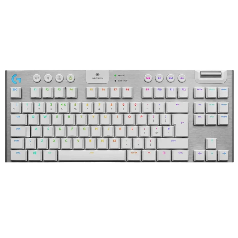 کیبورد بی‌سیم گیمینگ لاجیتک مدل G915 TKL Clicky Blue Switch