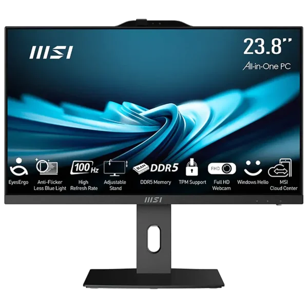 کامپیوتر همه کاره 24 اینچی ام اس آی مدل Pro AP242P 14M Core i3-14100/16GBDDR5/500GBSSD/Intel UHD Graphics 730
