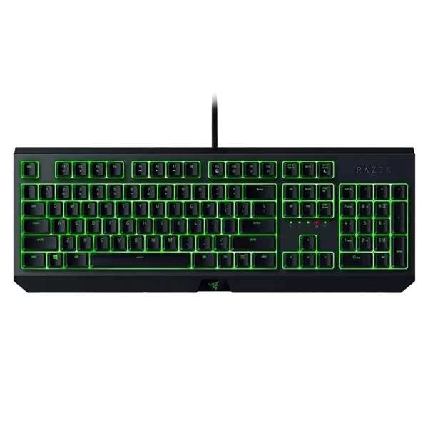 کیبورد گیمینگ ریزر مدل Blackwidow Essential Green Switch