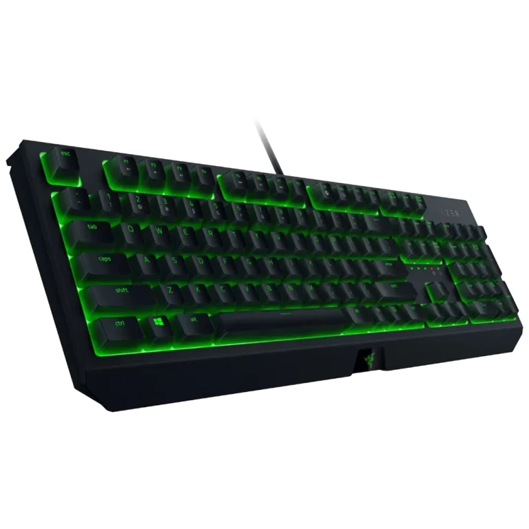 کیبورد گیمینگ ریزر مدل Blackwidow Essential Green Switch