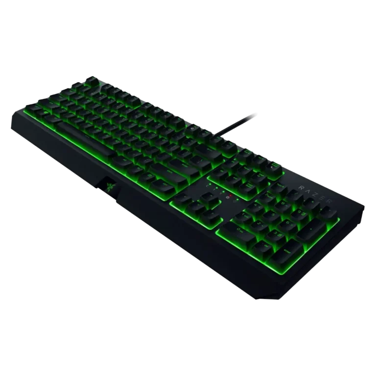 کیبورد گیمینگ ریزر مدل Blackwidow Essential Green Switch