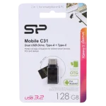 فلش مموری سیلیکون پاور مدل Mobile C31 ظرفیت 128 گیگابایت