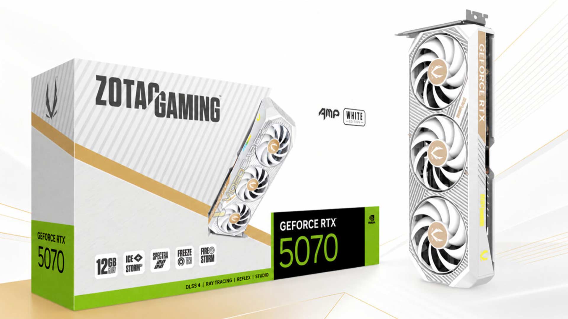 زوتک خانواده RTX 5070 AMP White Edition را با لباس سفید وارد میدان کرد