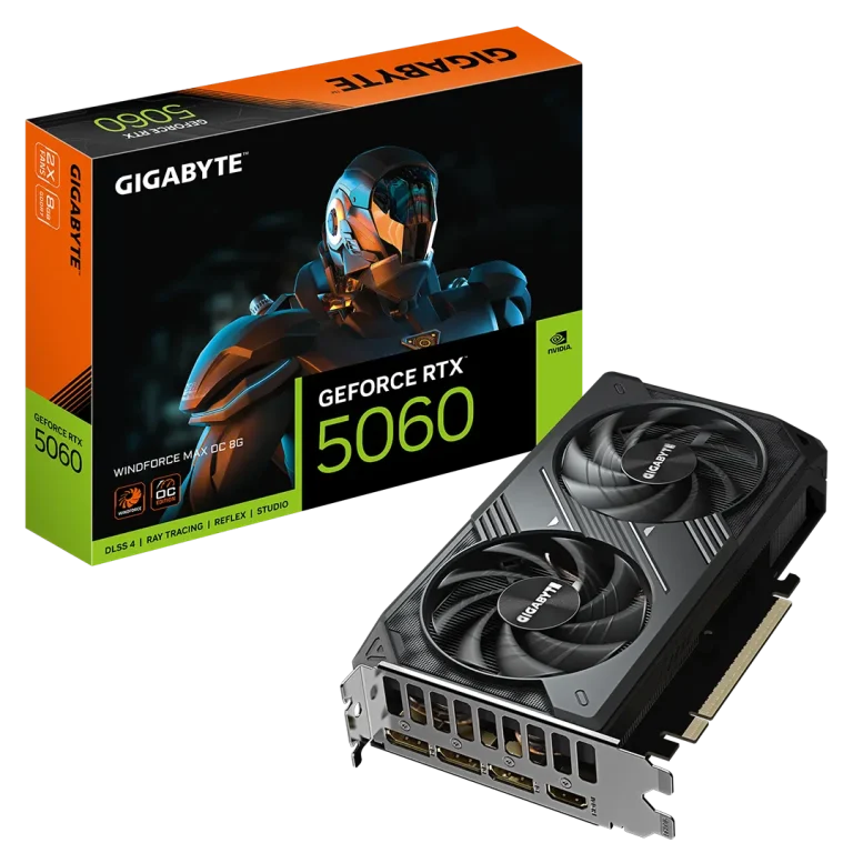 کارت گرافیک گیگابایت مدل GEFORCE RTX 5060 WINDFORCE MAX OC Editon 8GB