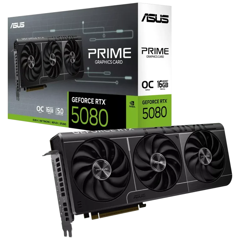 کارت گرافیک ایسوس مدل PRIME GeForce RTX 5080 OC Edition 16GB GDDR7