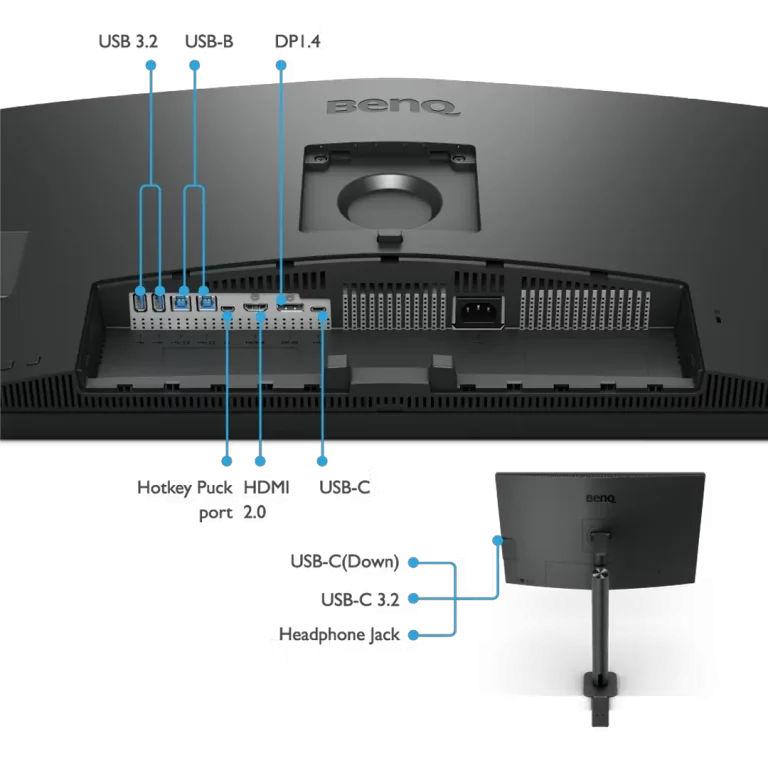 مانیتور بنکیو مدل DesignVue PD3205UA Ergo Arm سایز 31.5 اینچ