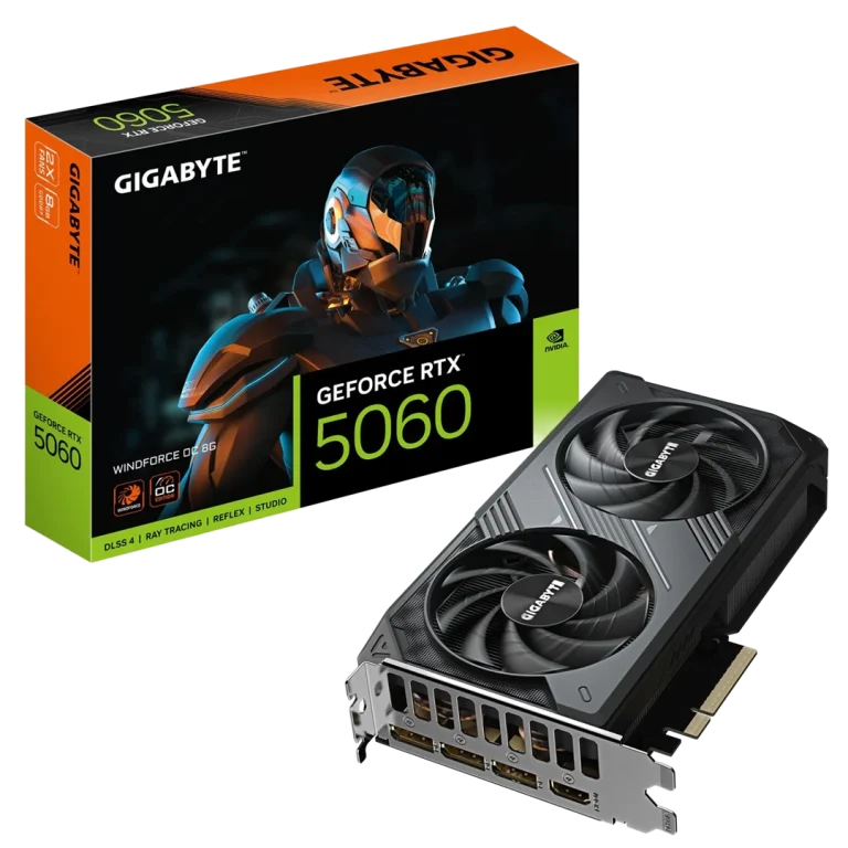 کارت گرافیک گیگابایت مدل GEFORCE RTX 5060 WINDFORCE OC Editon 8GB