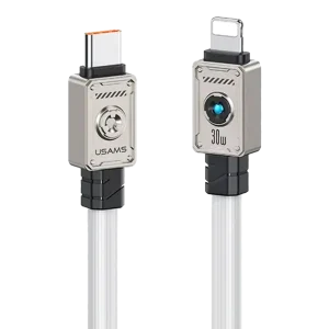 کابل شارژ USB-C به Lightning یوسمز مدل SJ685 طول 1.2 متر