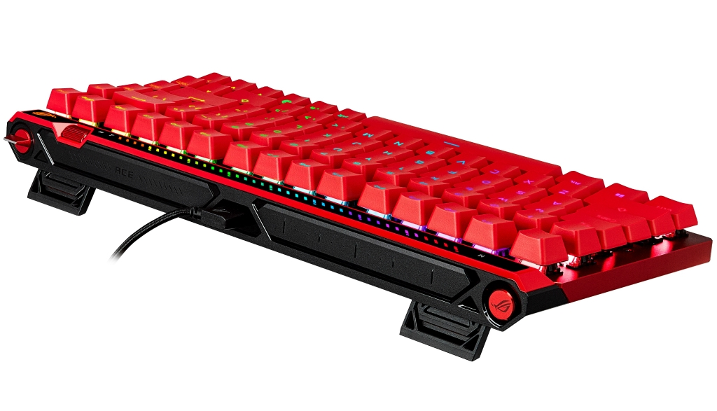 کیبورد ایسوس ASUS Launches ROG Falchion Ace 75 HE V2 Lava Red Gaming Keyboard