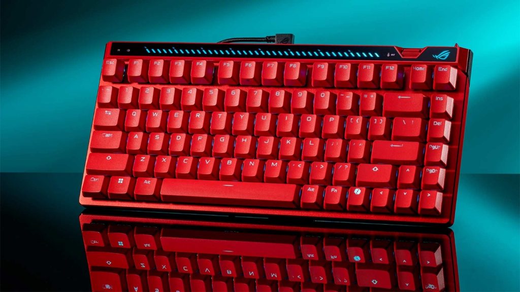 تولد اسطوره سرخ رنگ ایسوس؛ رونمایی از کیبورد گیمینگ ROG Falchion Ace 75 HE V2