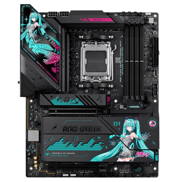 مادربرد ایسوس مدل ROG STRIX X870E-H GAMING WIFI7 HATSUNE MIKU EDITION