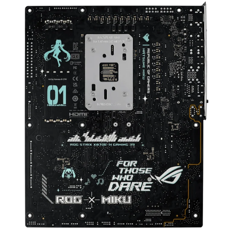 مادربرد ایسوس مدل ROG STRIX X870E-H GAMING WIFI7 HATSUNE MIKU EDITION