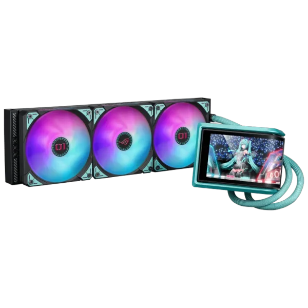 خنک‌کننده مایع پردازنده ایسوس مدل ROG RYUO IV 360 ARGB Hatsune Miku Edition