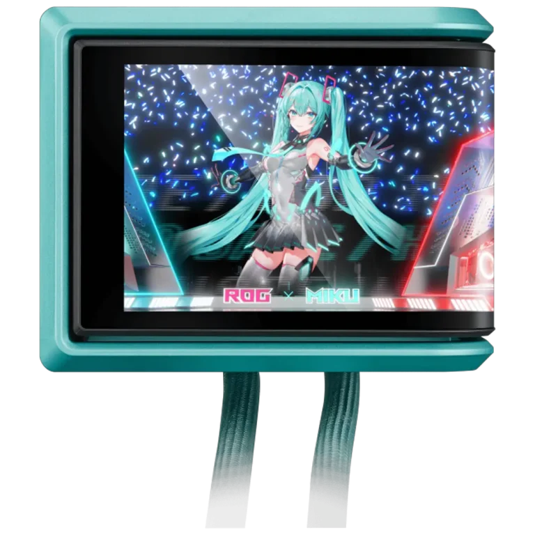 خنک‌کننده مایع پردازنده ایسوس مدل ROG RYUO IV 360 ARGB Hatsune Miku Edition