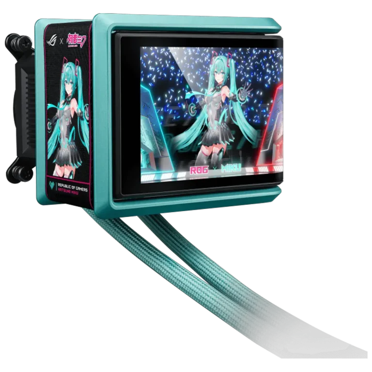 خنک‌کننده مایع پردازنده ایسوس مدل ROG RYUO IV 360 ARGB Hatsune Miku Edition
