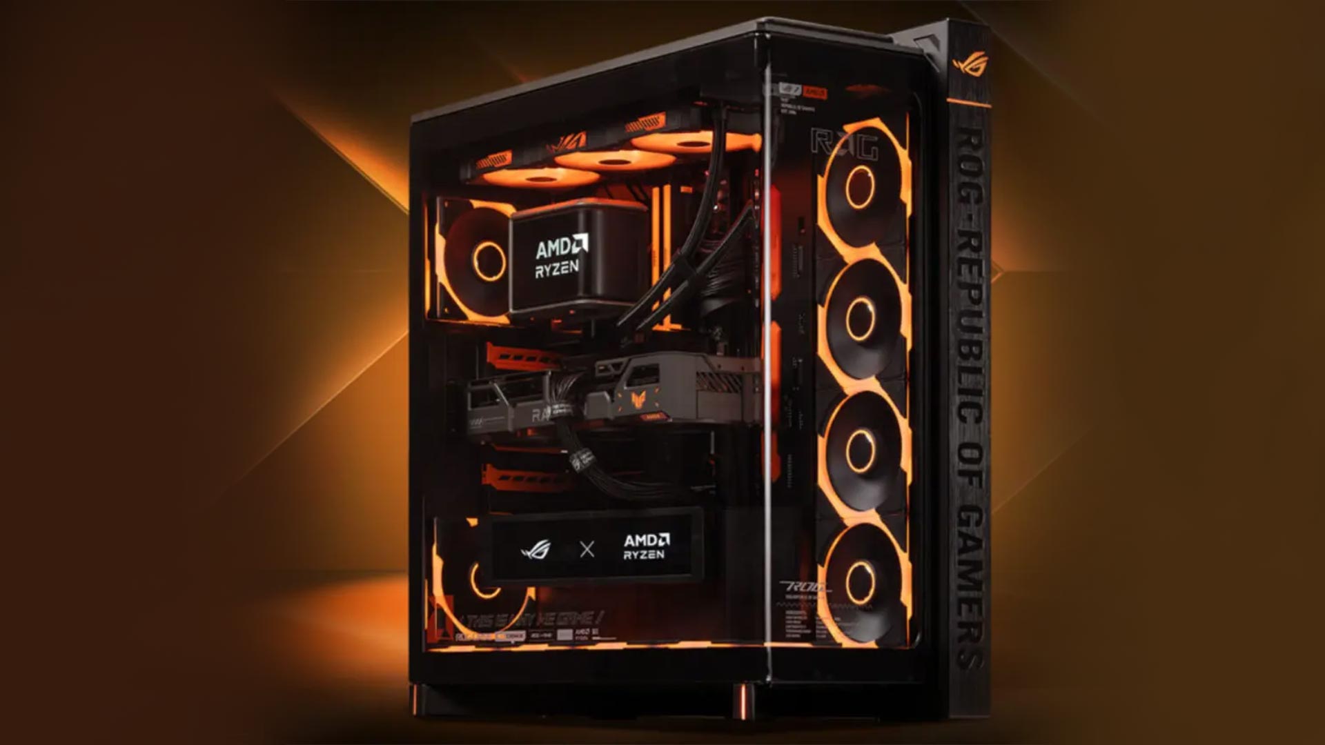 ROG و AMD دست به دست هم دادند تا هیولایی از جنس از کیس ROG GR801 AMD Edition بسازند
